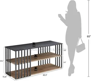 Metal Frame Tv Stand