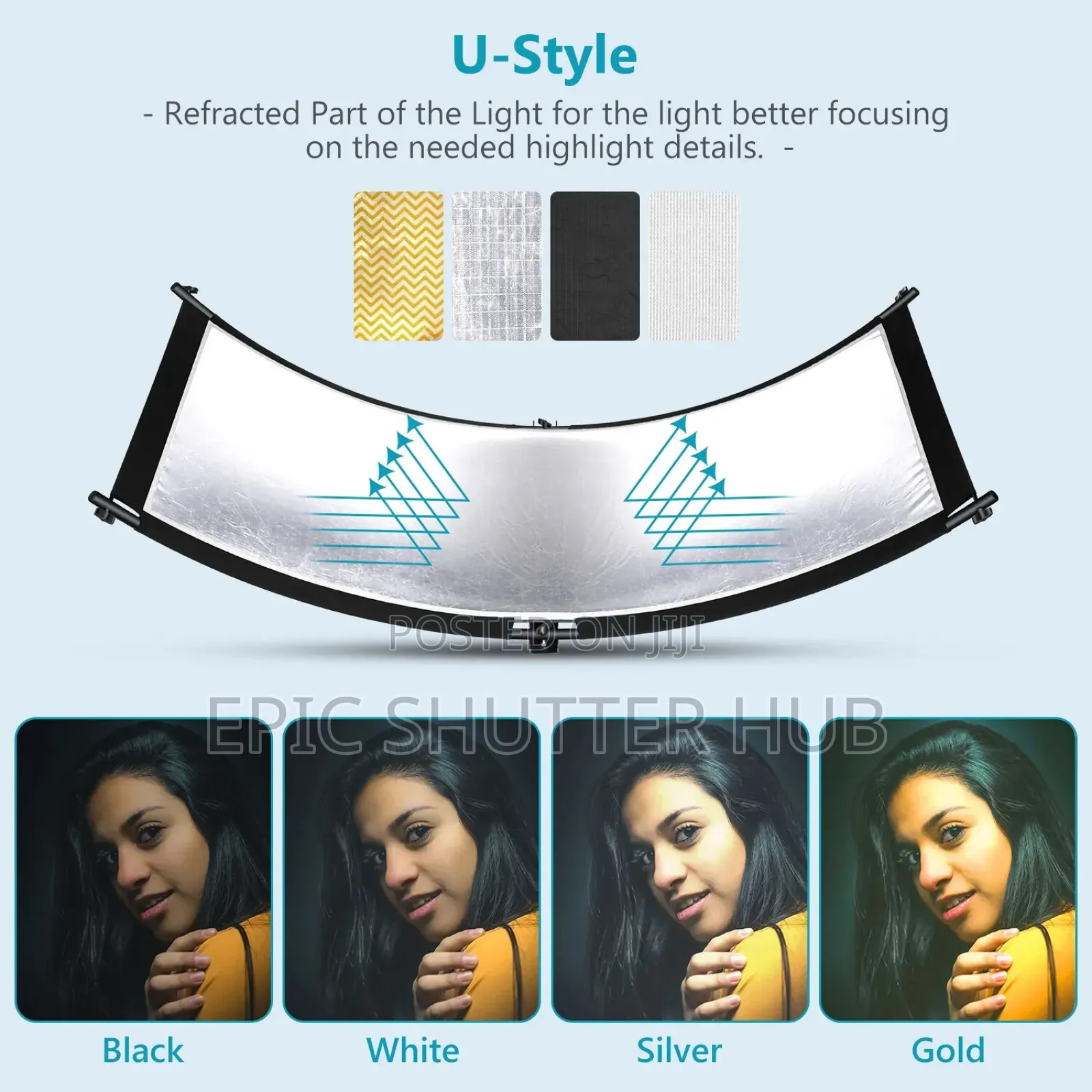 U-Shaped Neewer Curved Reflector