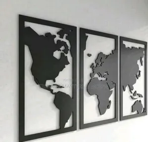 3 Frames Panel World Map