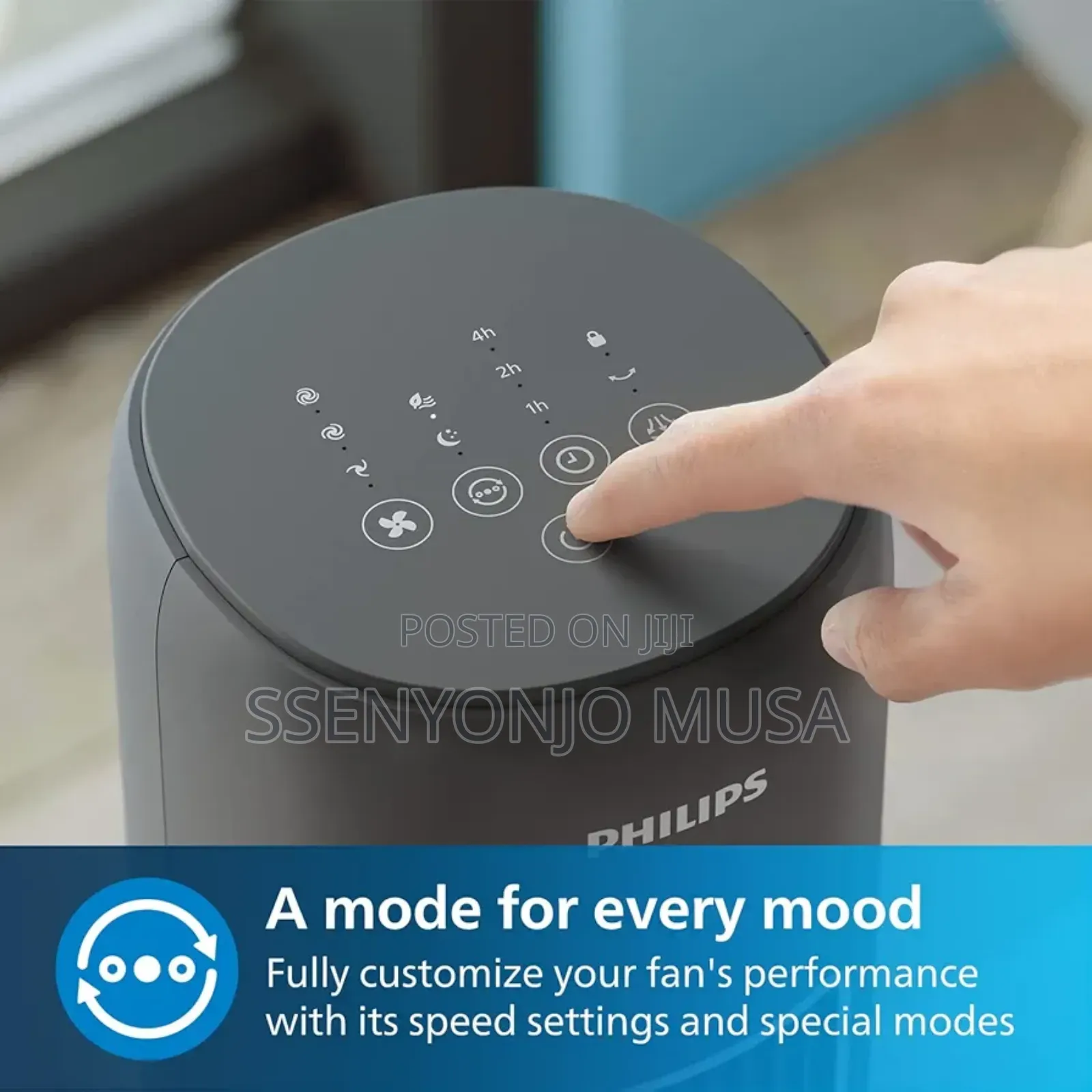 Philips 5000 Series Oscillating Tower Fan Cx5535/11– Remote Control