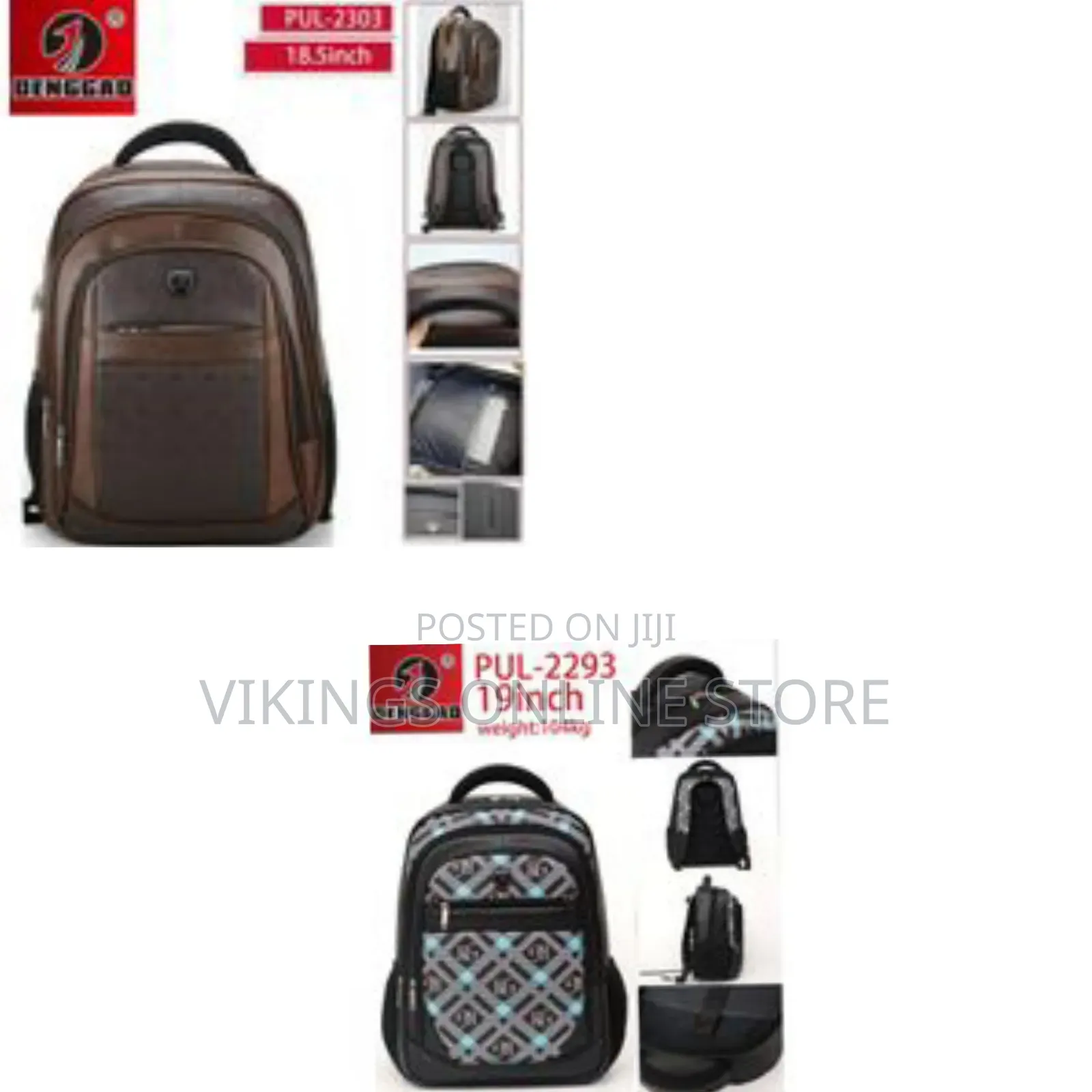 Denggao 19 Inch Multi Design Backpack Multiple Pockets Personalized