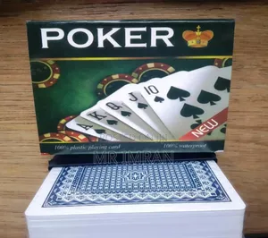 Deck of Plastic Playing Cards Tailored for Poker.