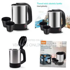 Raf 0.5l Small Stainless Steel Travel Electric Kettle Portable Hot