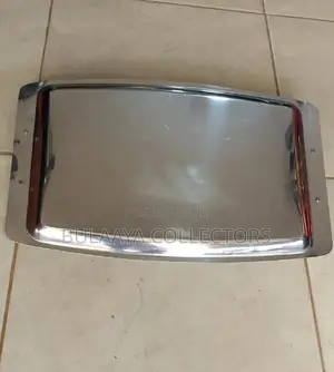 Japanese Vintage-Style Rectangular Serving Stainless Steel Tray.