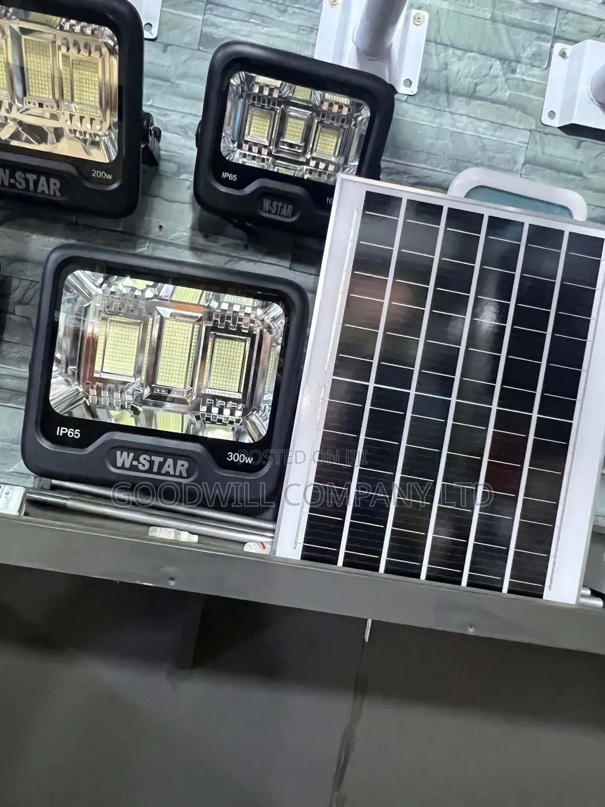300w W-Star Solar Flood Light