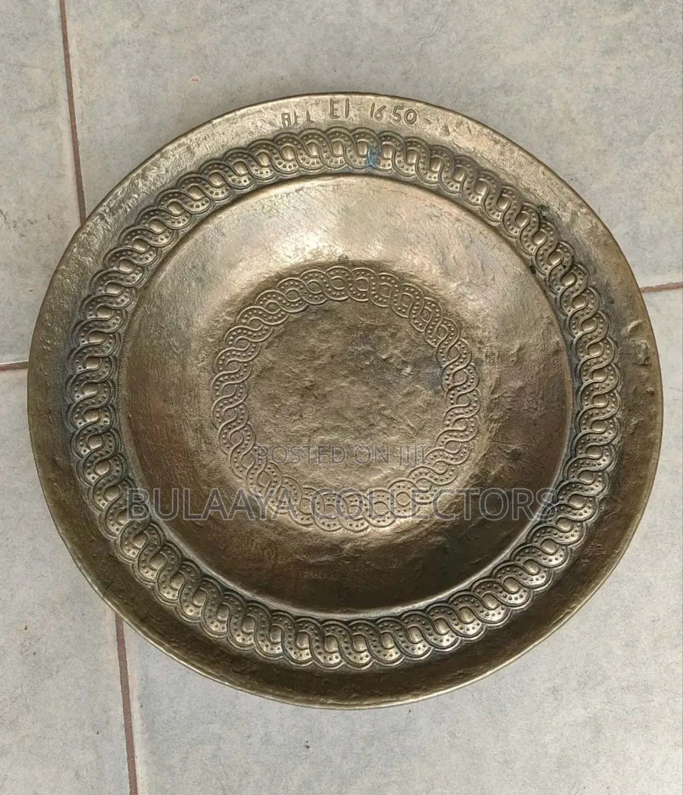 Antique Bronze Plate or Wall Decor, Germany Used.