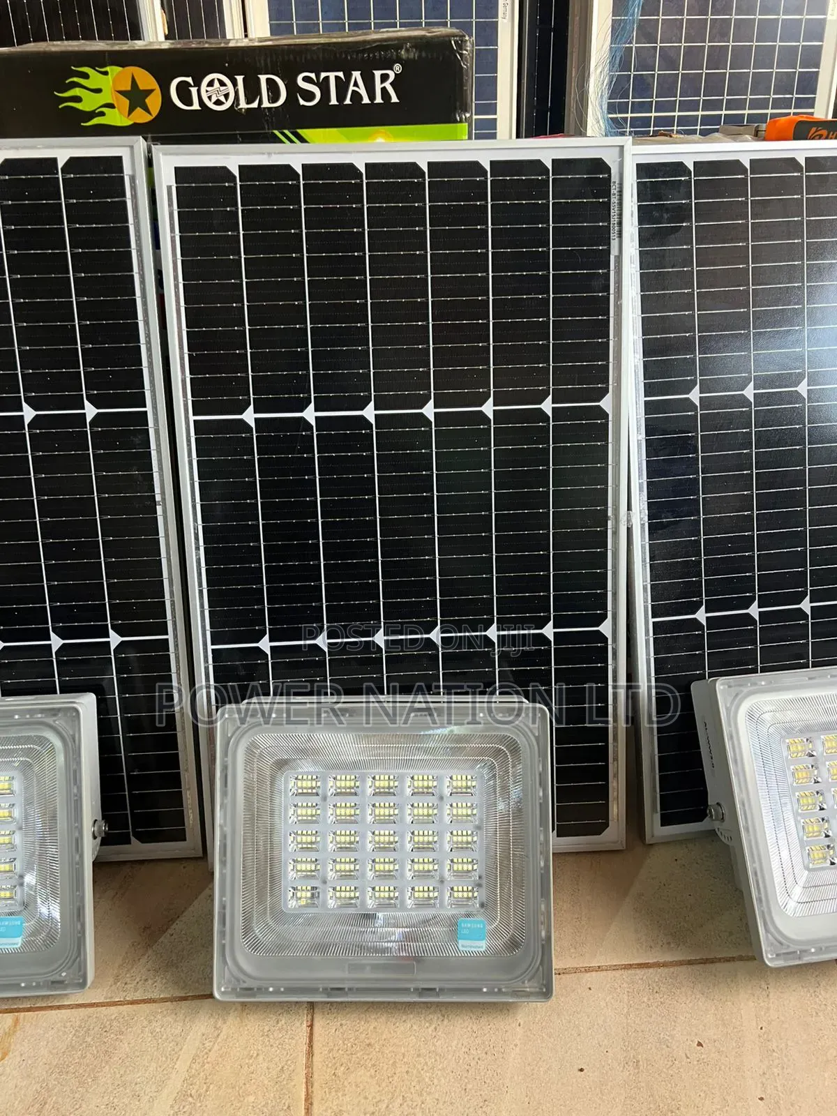 200w Wawa Blue Carbon Solar Flood Light