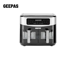 Geepas 9l Dual Basket Digital Air Fryer – Vortex Technology, 1800w