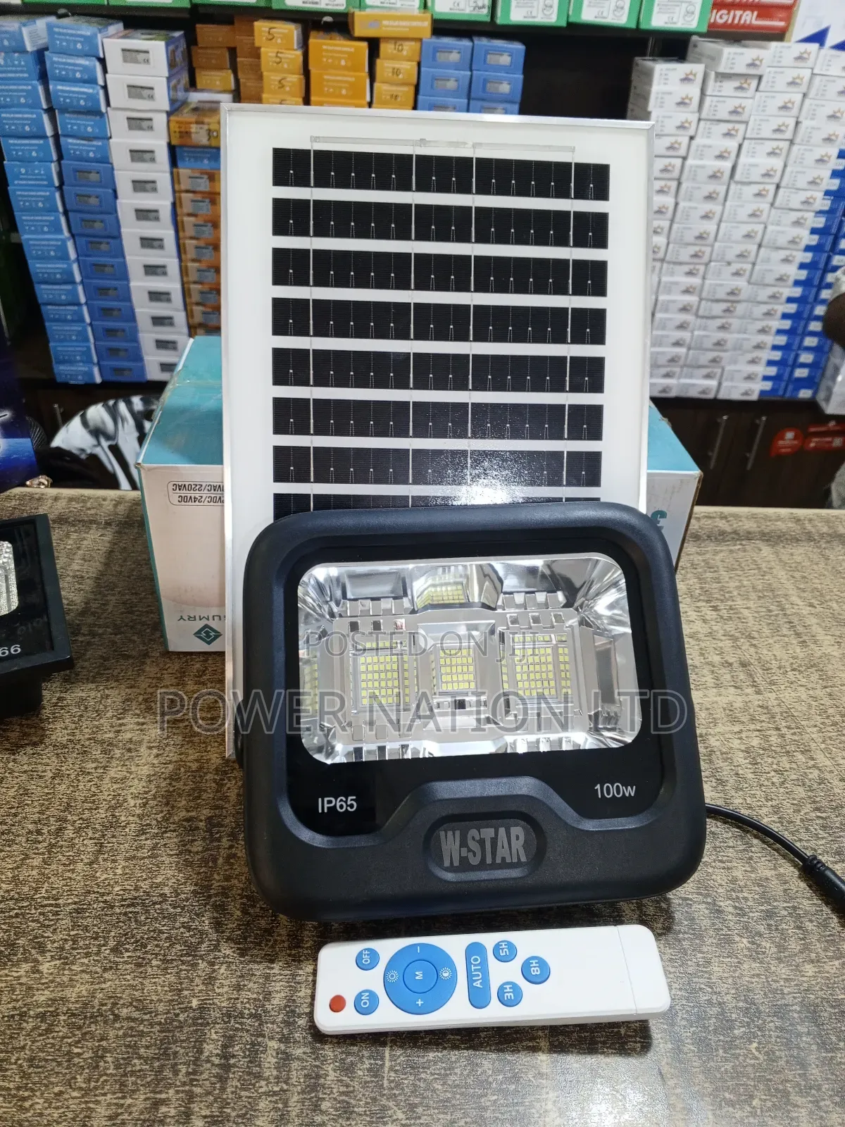 100w W-Star Solar Flood Light