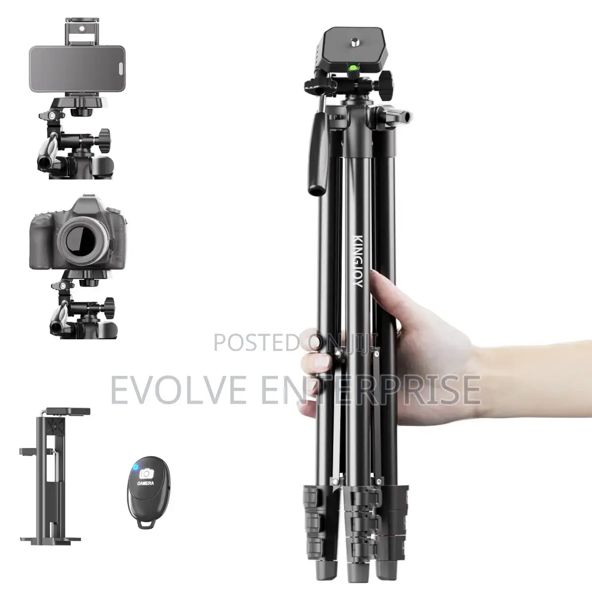Kingjoy Phone Camera Tripod Stand Holder