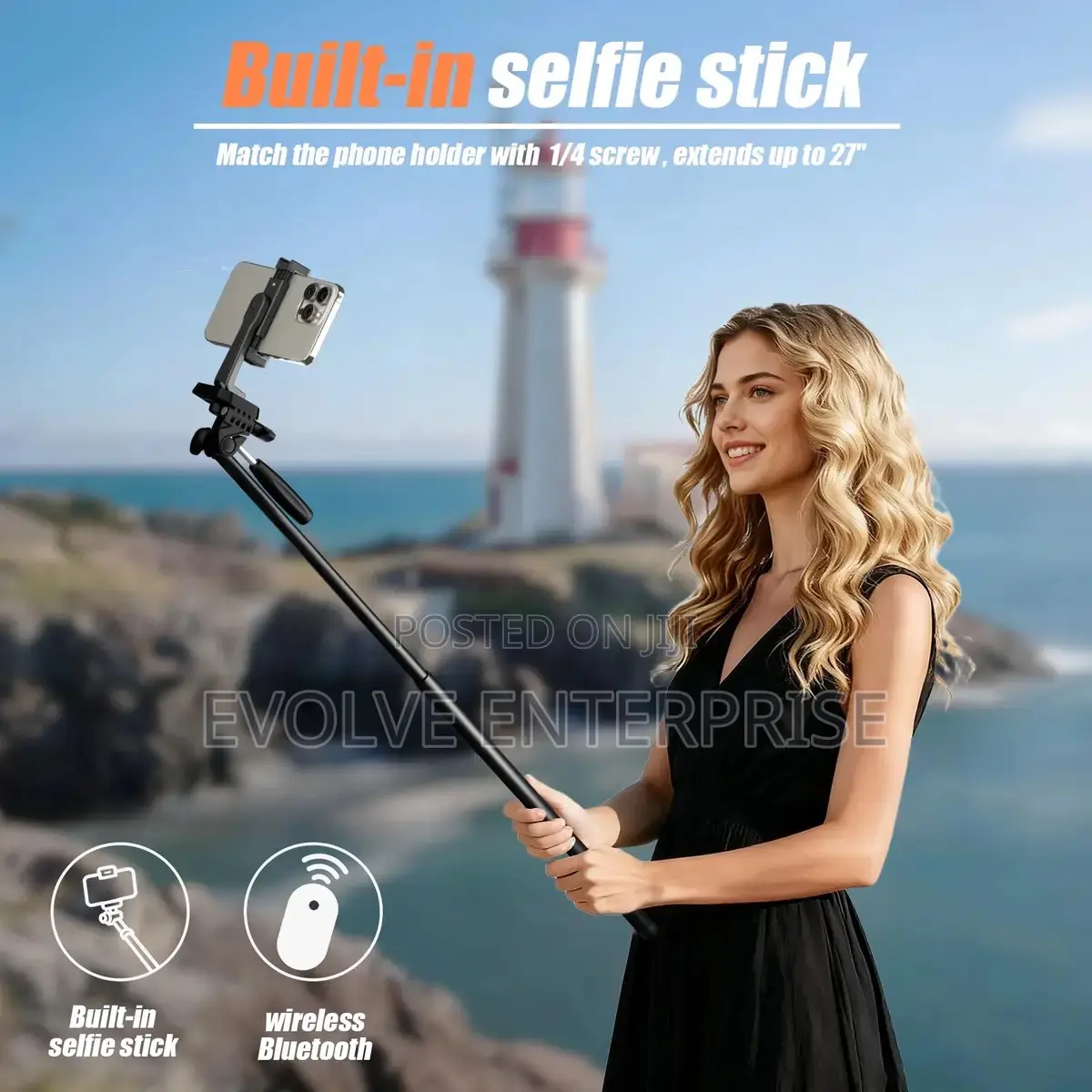 Kingjoy Phone Camera Tripod Stand Holder