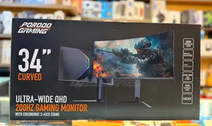 Porodo 34inch Gaming Ultra Wide Curved Monitor