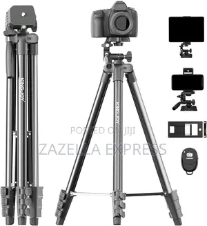 Kingjoy Phone Camera Tripod Stand Holder 1.5m Height, 2kg Max