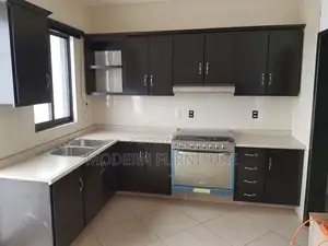 Simple Black Kitchen Cabinets