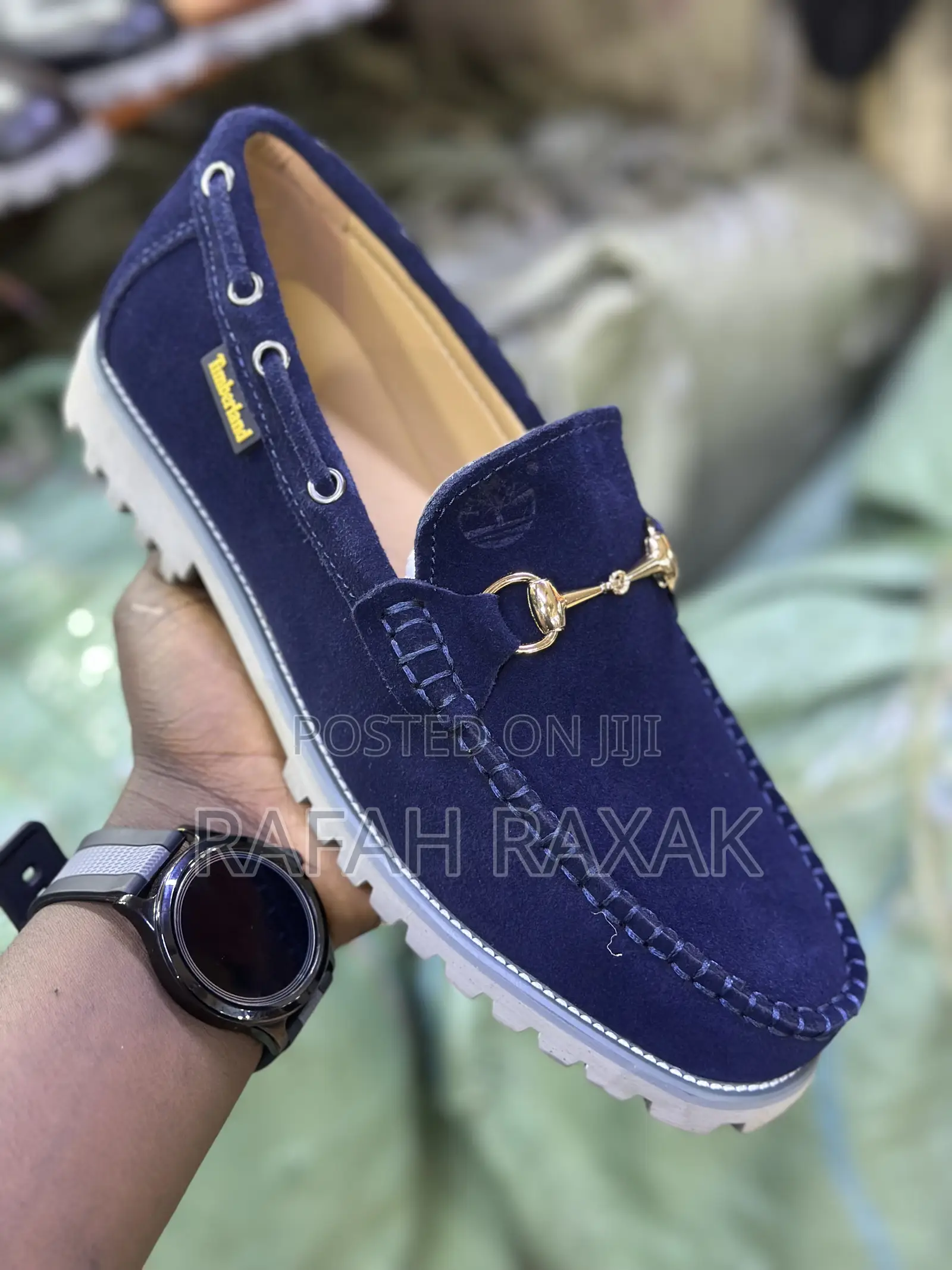 Men’S Blue Suede Timberland Loafers