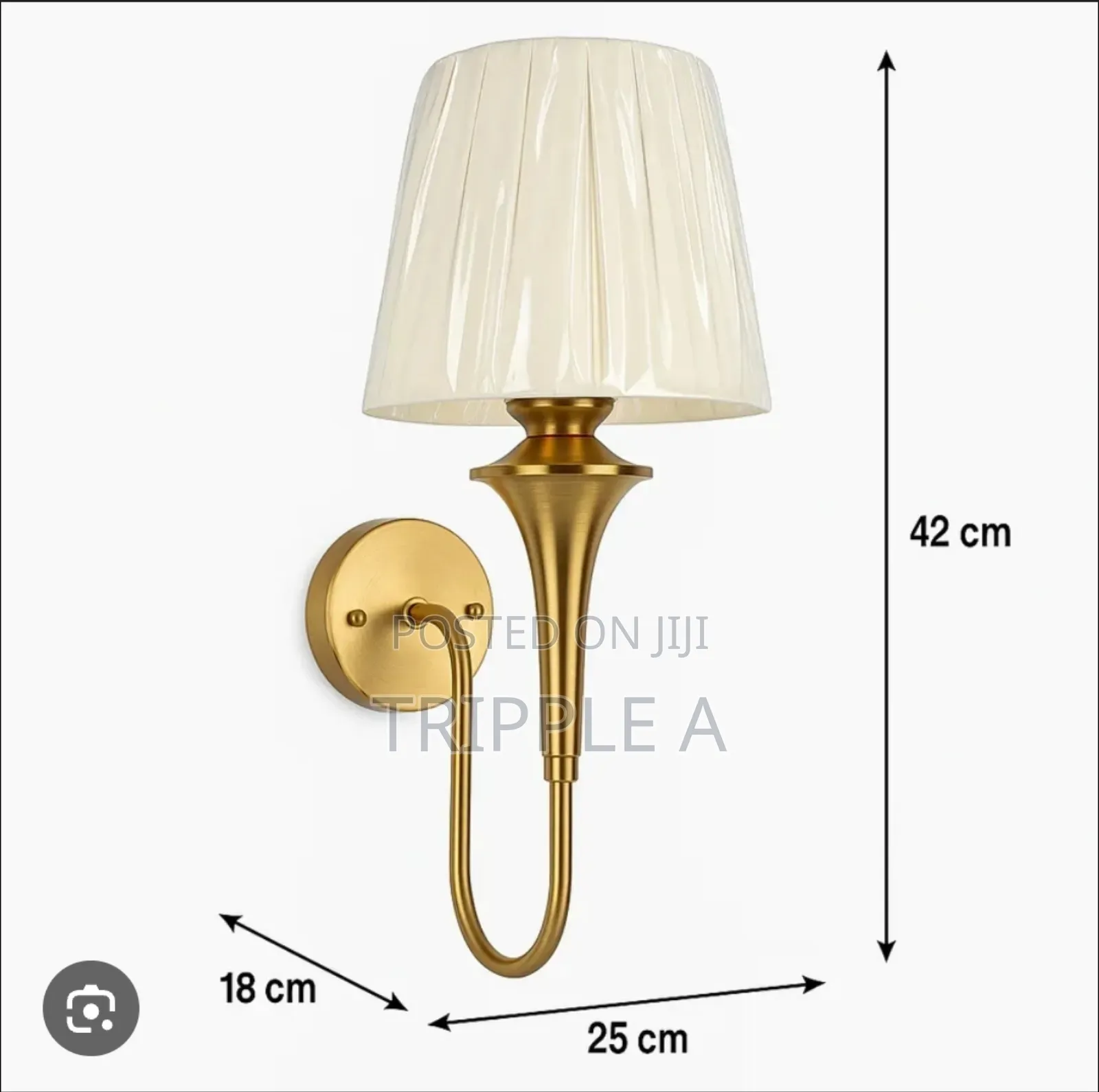 Golden Wall Mounted Lamp