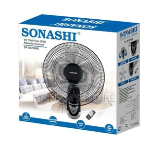 16" Wall Fan With Remote Control, Model Sf-8007wr.
