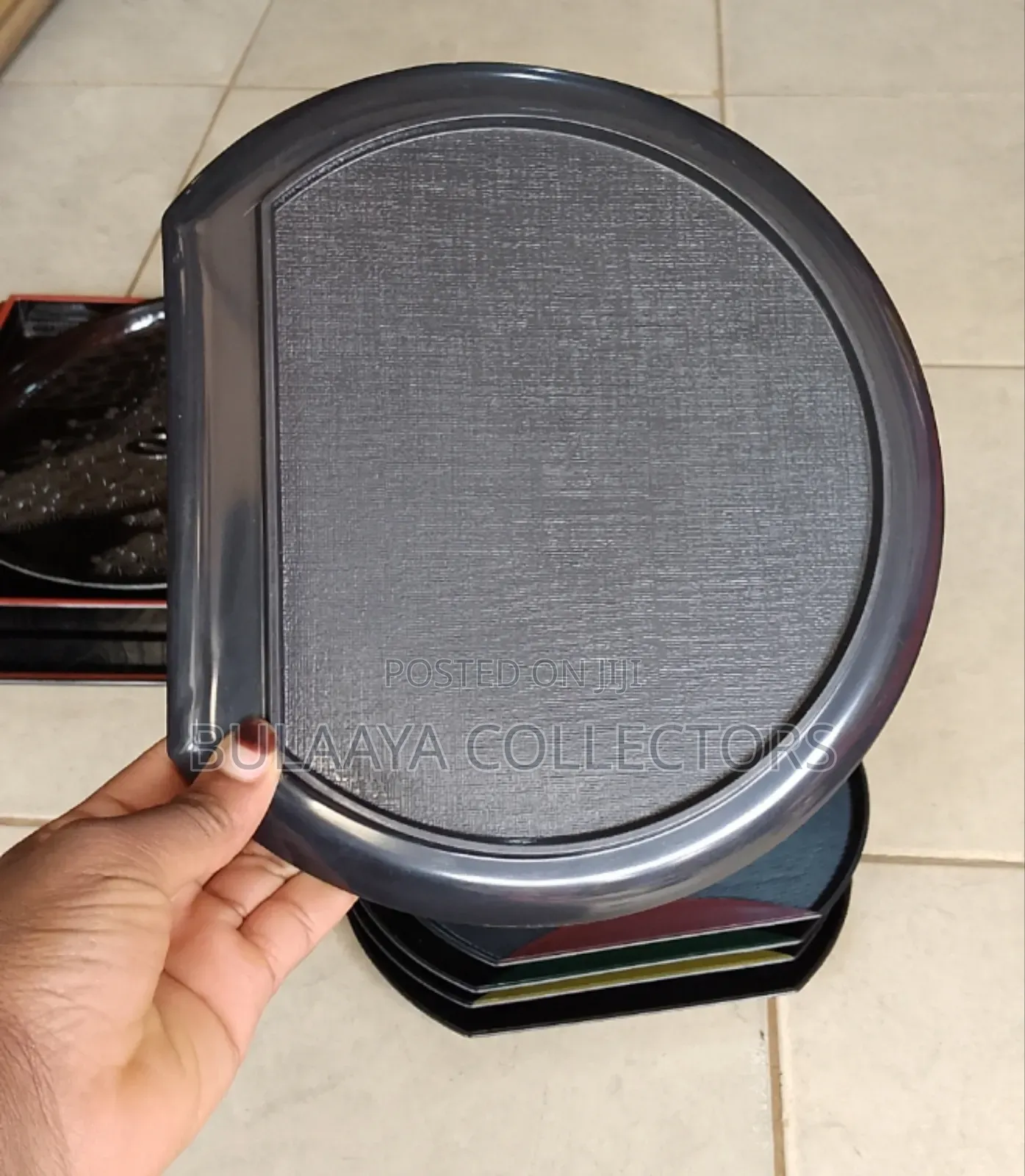 Japanese-Style Half Moon Serving Tray Set.