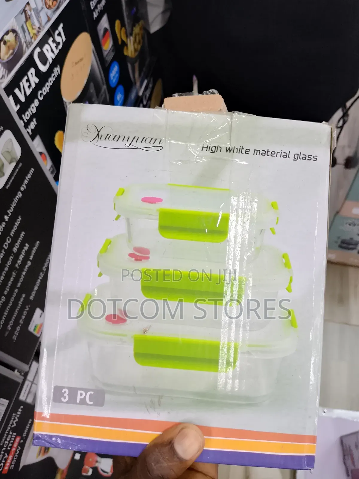 Xuanyuan High White Material Glass Container Set