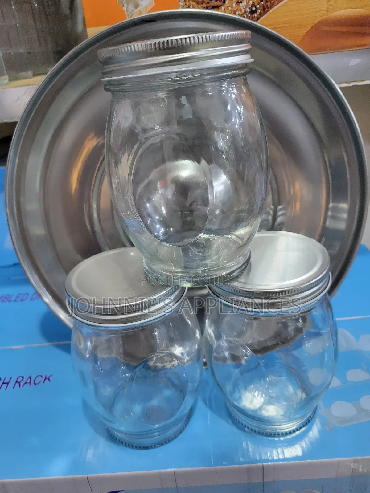 3-Piece Glass Mason Jar Set