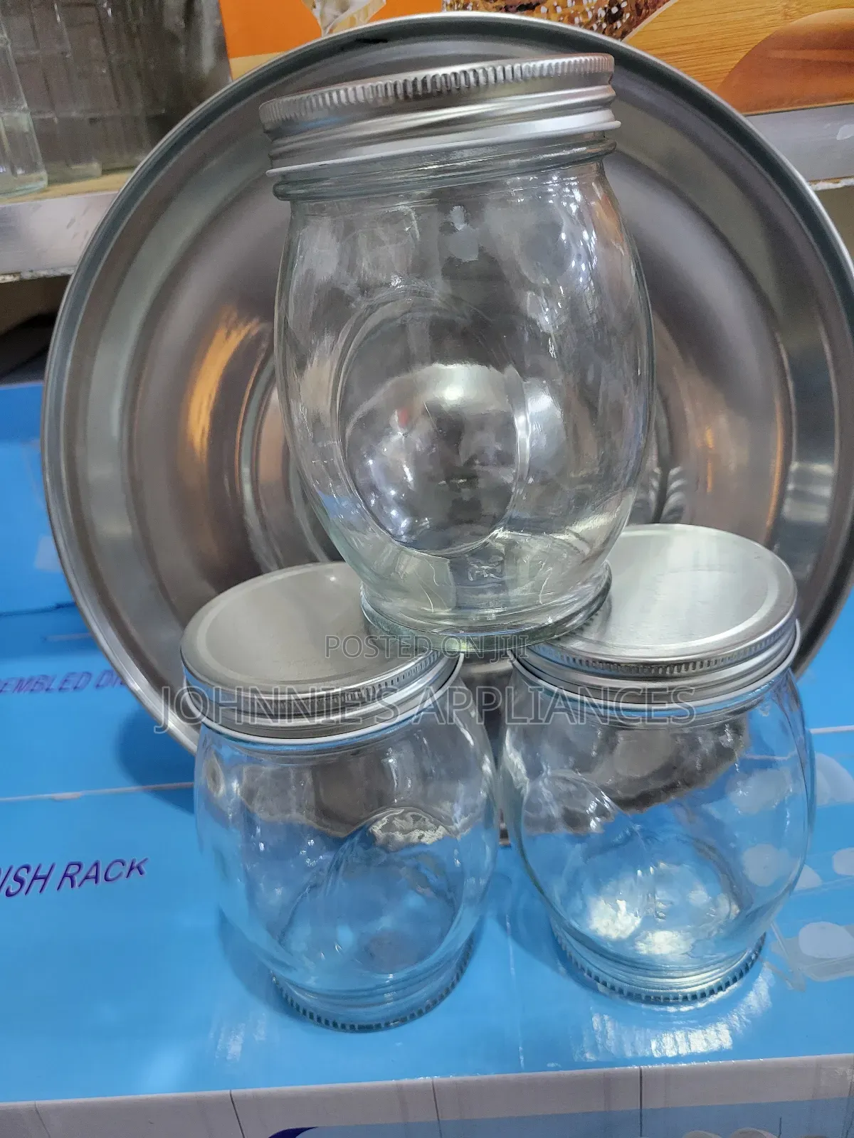 3-Piece Glass Mason Jar Set
