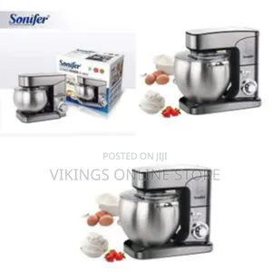 Sonifer 12 Litre Electric Food Beater Egg Whisk Dough Hook Stand Mixer
