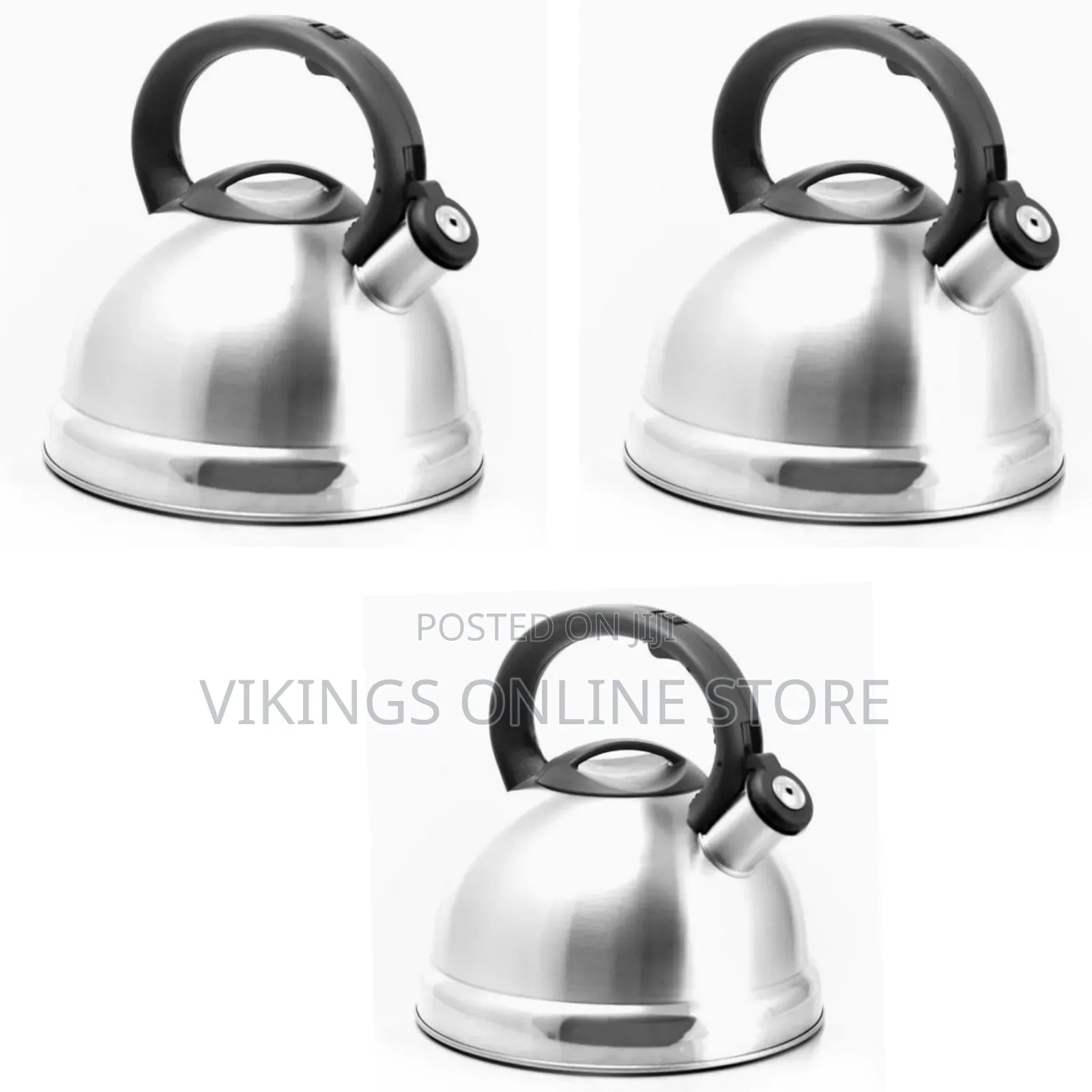 Hoffer 5 Litres Whistling Tea Boiling Kettle - Silver
