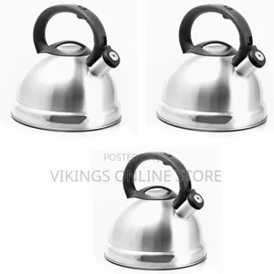 Hoffer 5 Litres Whistling Tea Boiling Kettle - Silver