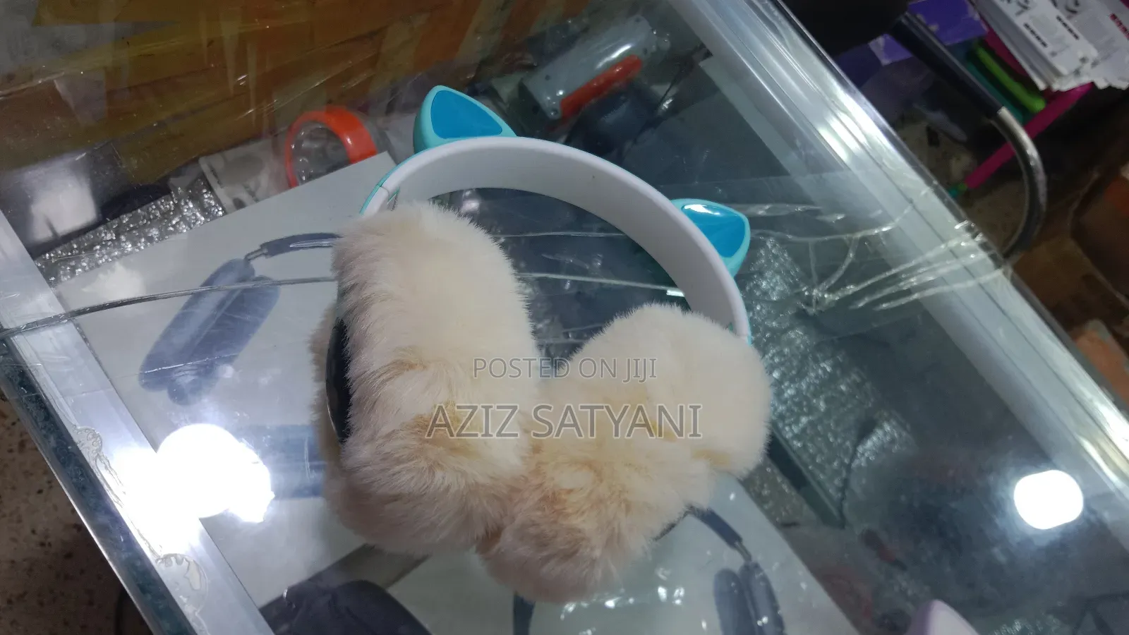 Spoonch Bob Soft Cat Wireless Headphones for Soft Ear Gaming Make Easy