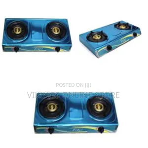Double 2 Burner Gas Cooker Table-Top Gas Stove Hob Hot Plate for Heavy