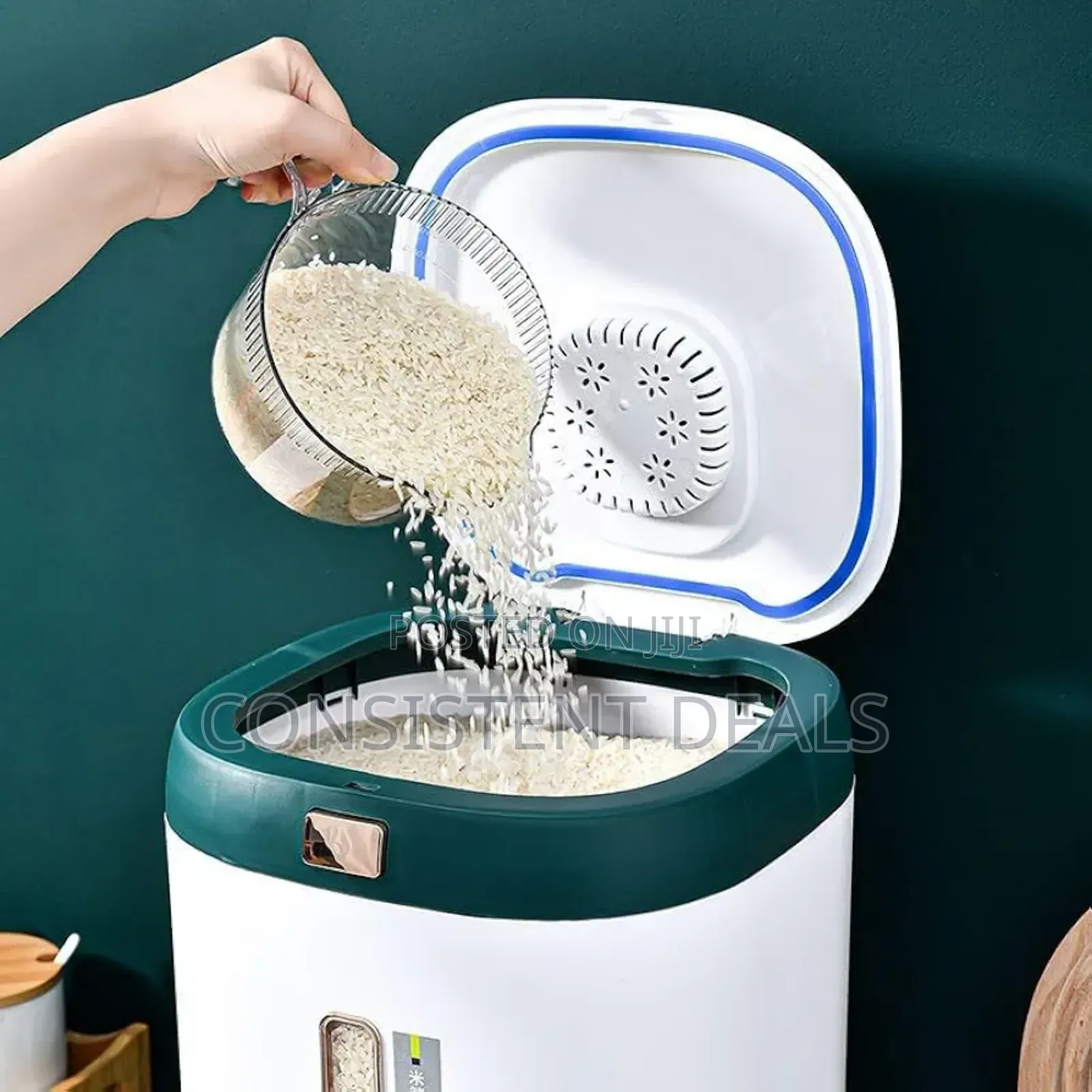 Kitchen Japanese Style Grain Storage Bucket Insect Proof