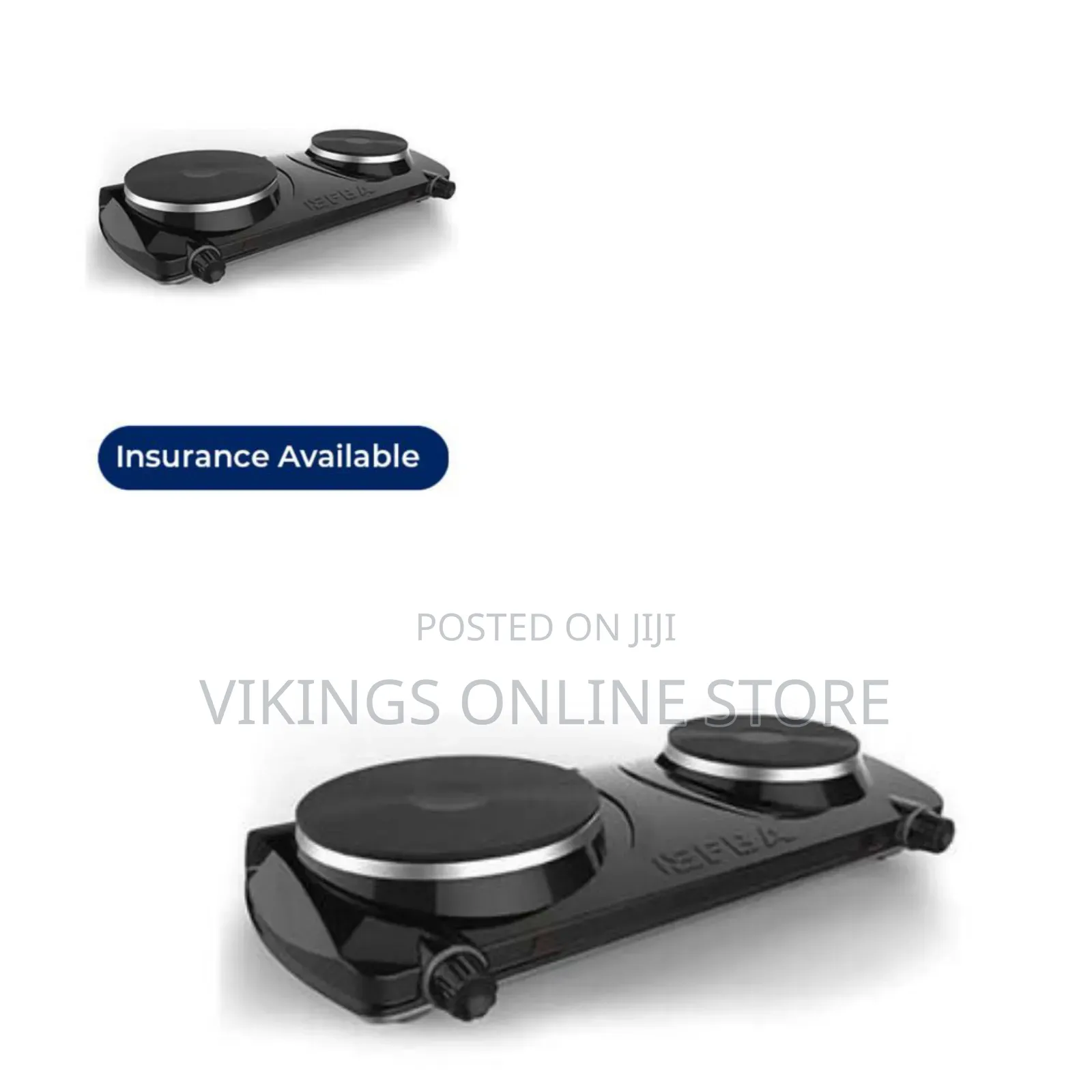 Portable Electric Stove Double Burner 2500w Hot Plate Coil(Black)
