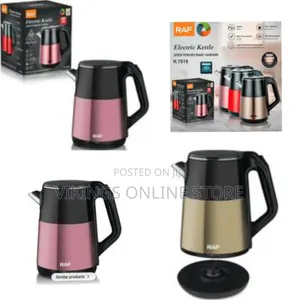 Raf 2.5l Electric Stainless Steel Cordless Kettle Double Layer Tea