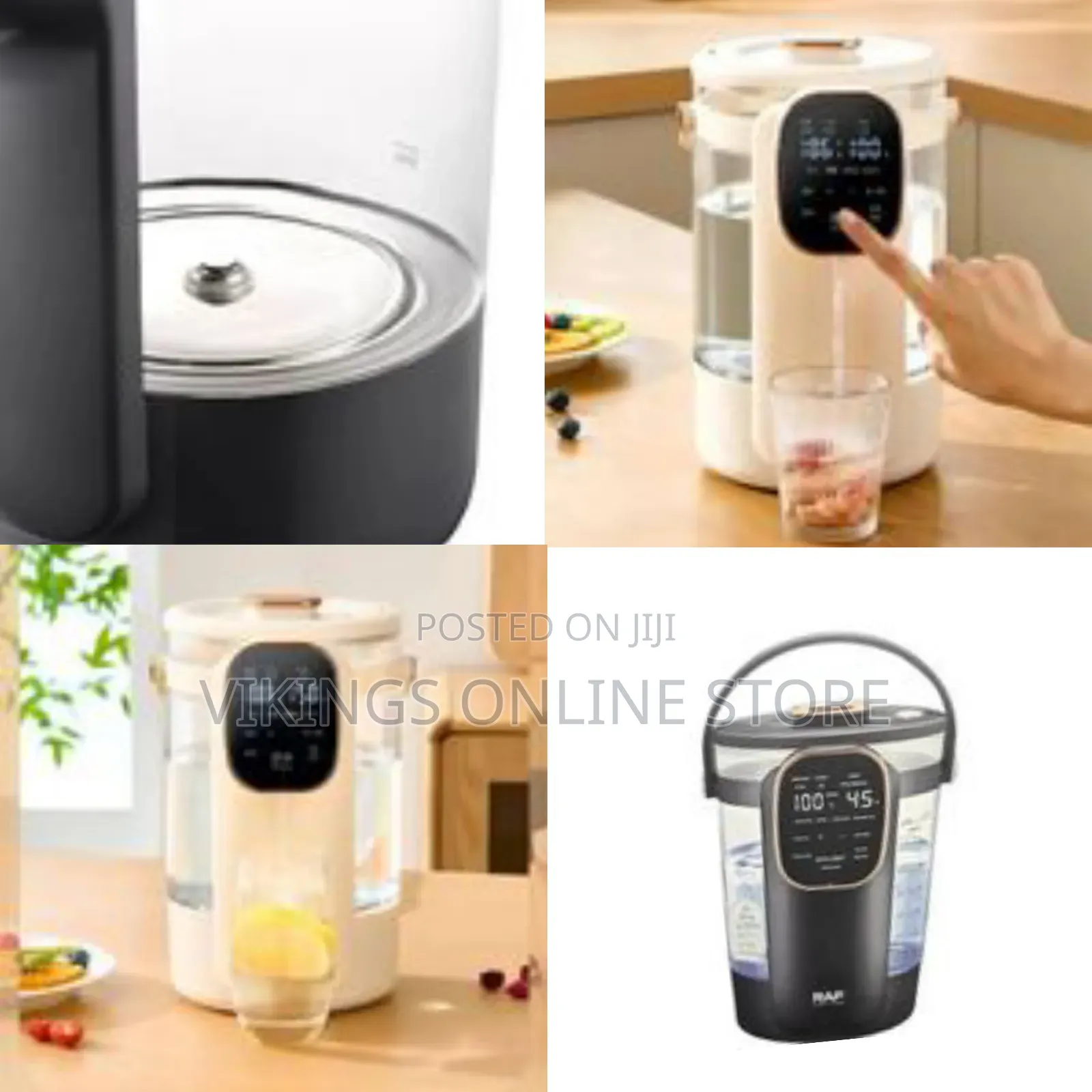 Raf 1000w 3.5l Borosillicate Window Glass Electric Kettle