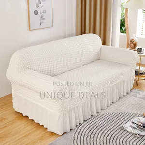 3 Seater Stretch Sofa Cover, Soft Couch Cover With Skirt Easy Fitted