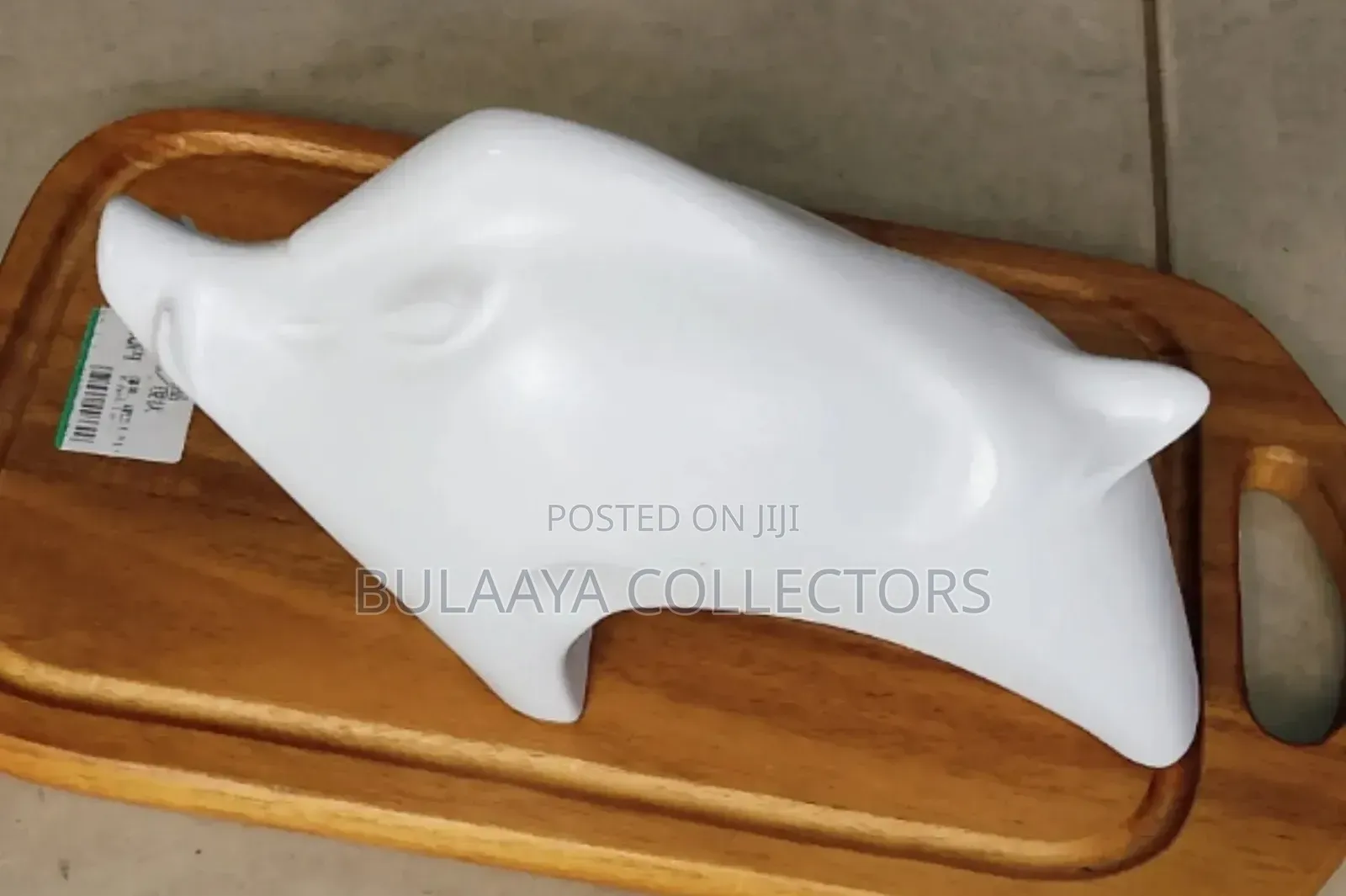 Japanese White Porcelain Wild Boar Figurine.