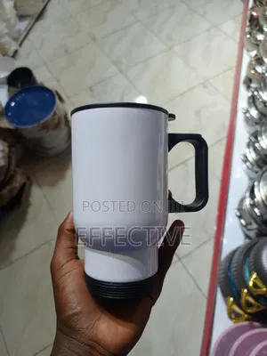 White Sublimation Travel Mug.