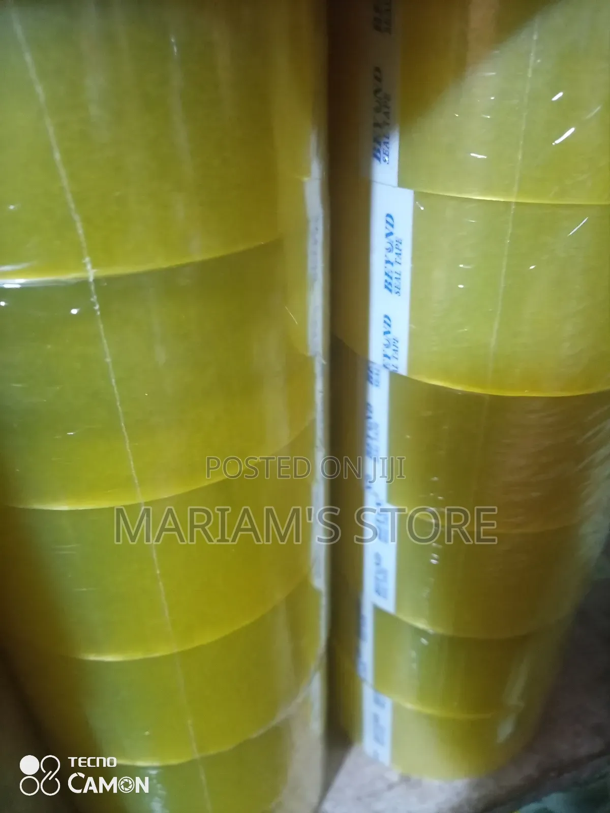 Transparent Packaging Tape Designed for Sealing Cartons and Parcels.
