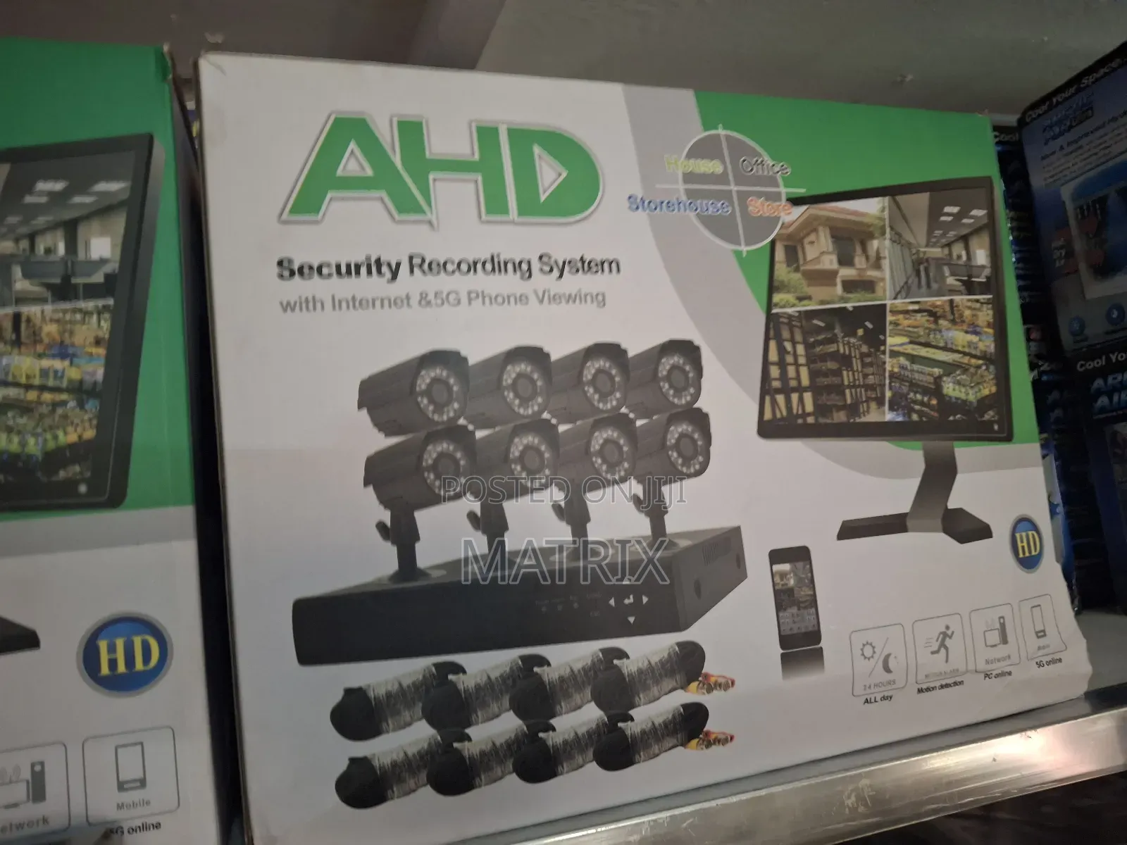 Ahd 8-Channel Home Recording CCTV Security System With Internet and 5g