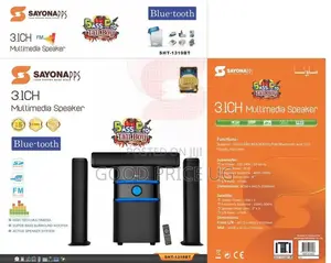 Sayona SHT-1319bt 3.1ch Multimedia Speaker System.