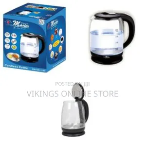 Electro Master 2 Liter Electric Blue Led Glass Kettle Water Boiler