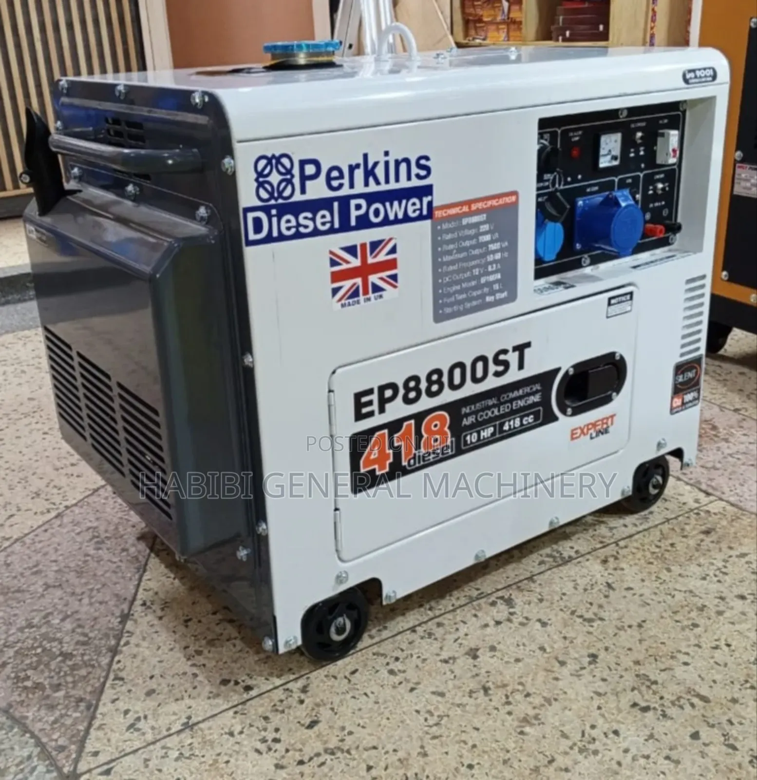 7.5kva Perkins Diesel Generator