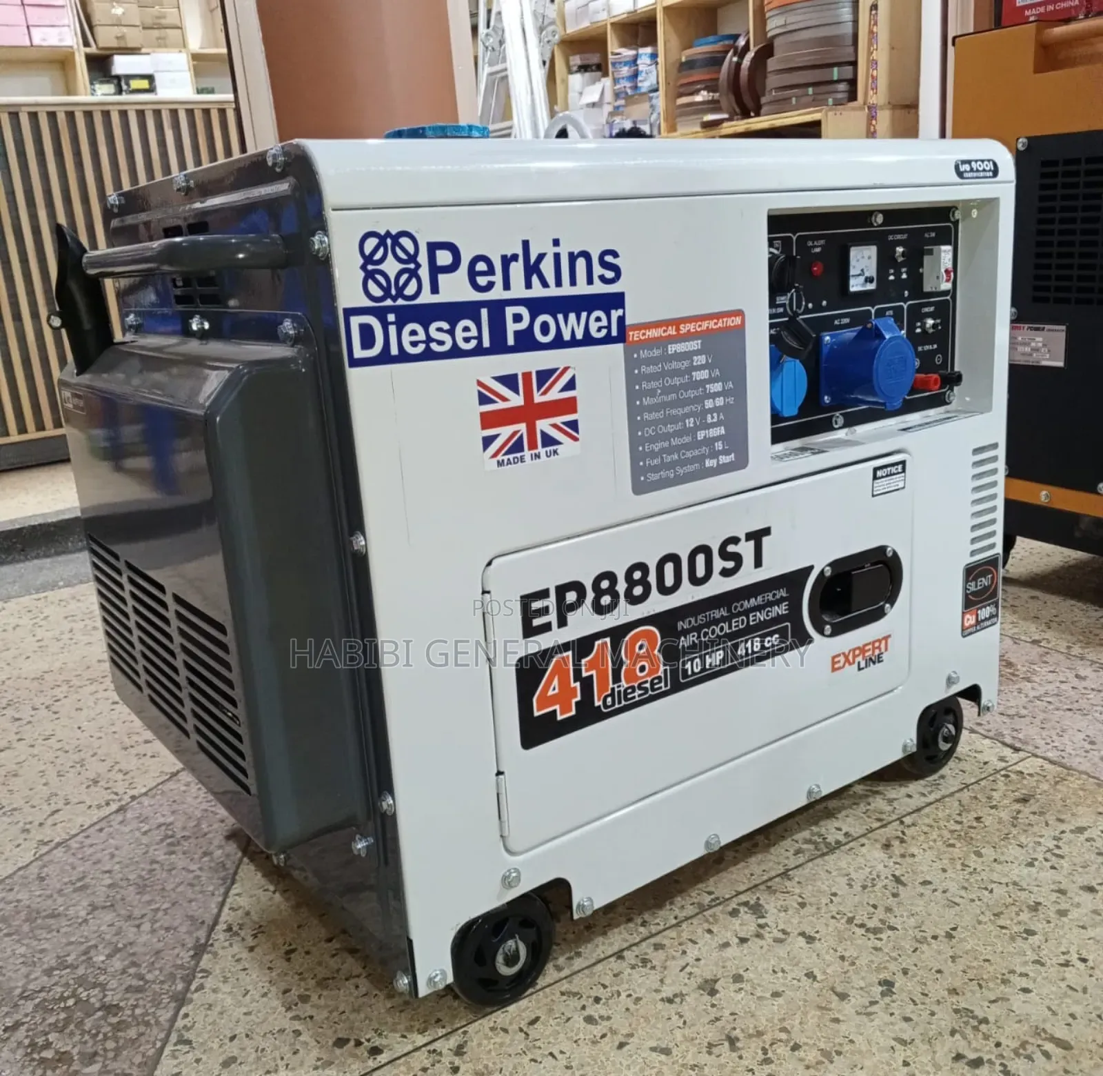 7.5kva Perkins Diesel Generator