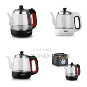 Raf 1.2l Electric Glass Kettle Heat Resistant Boiling Ceramic Glass