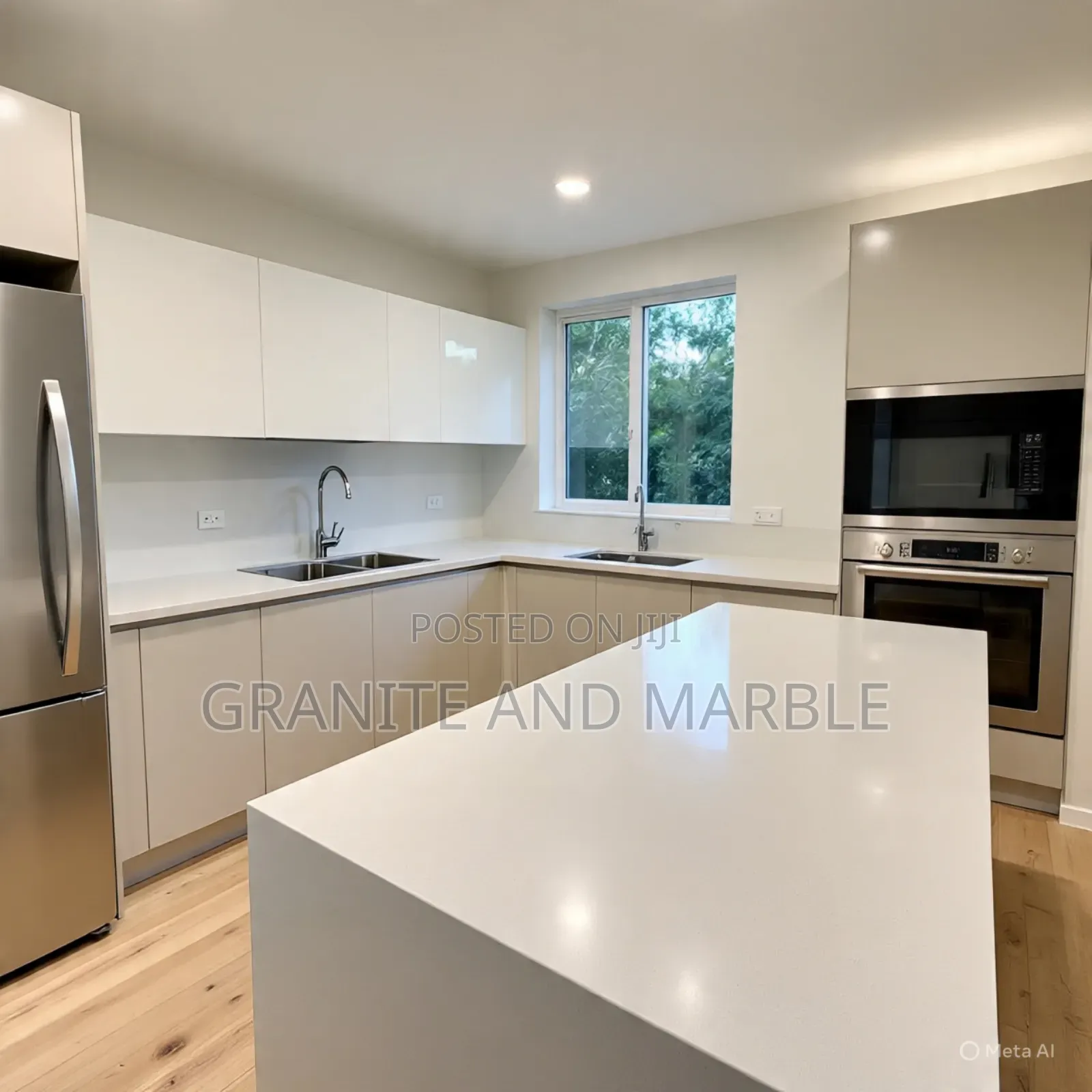 White Granite Kitchen Tops