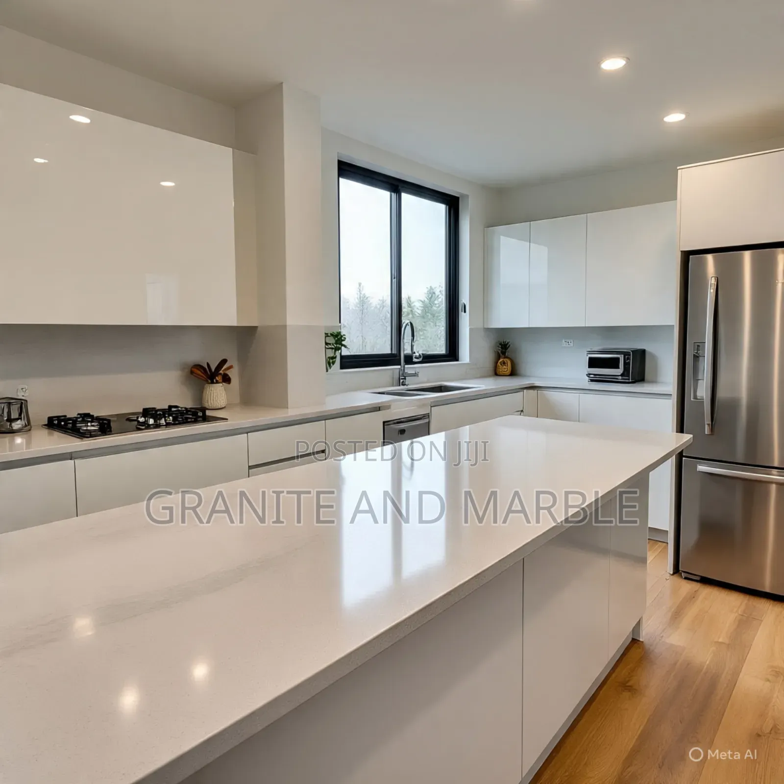 White Granite Kitchen Tops