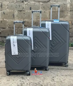 Suitcase 3pcs ~ Grey/Pink
