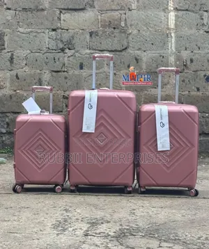 Suitcase 3pcs ~ Grey/Pink
