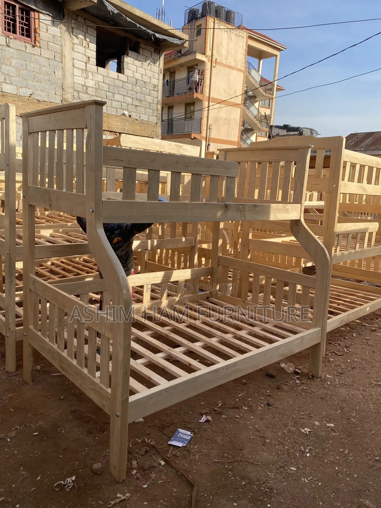Double Decker /Wooden Bed