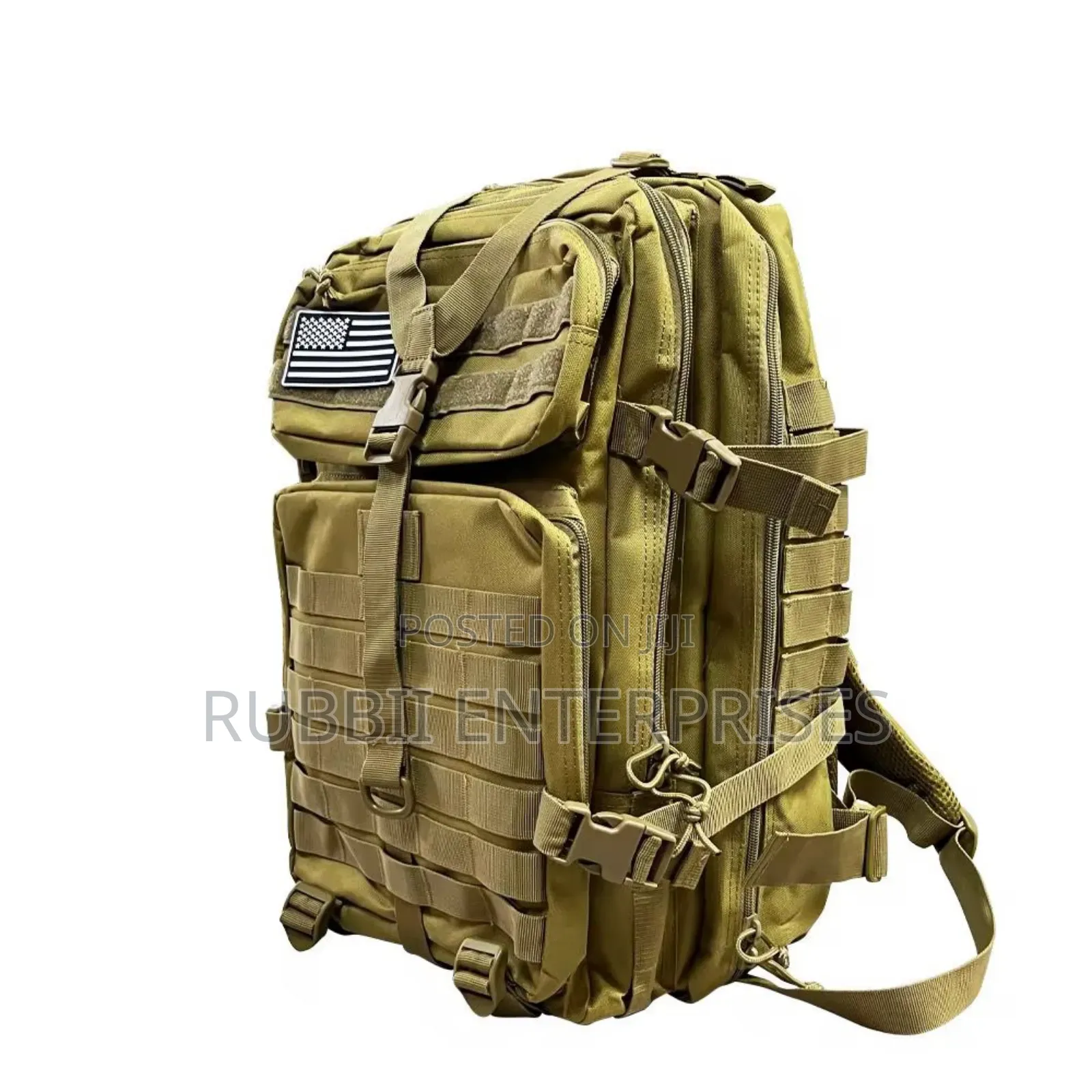 Military Backpack ~ Brown/Black